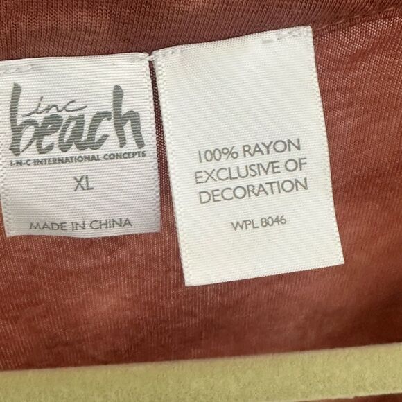 INC BEACH Tye-Dye Sequined Swim Cover-Up XL - Picture 7 of 7